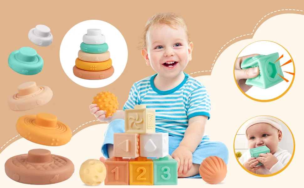 Safe baby toys manufacturing — food-grade silicone, organic cotton, wooden rattles by LeelineToys