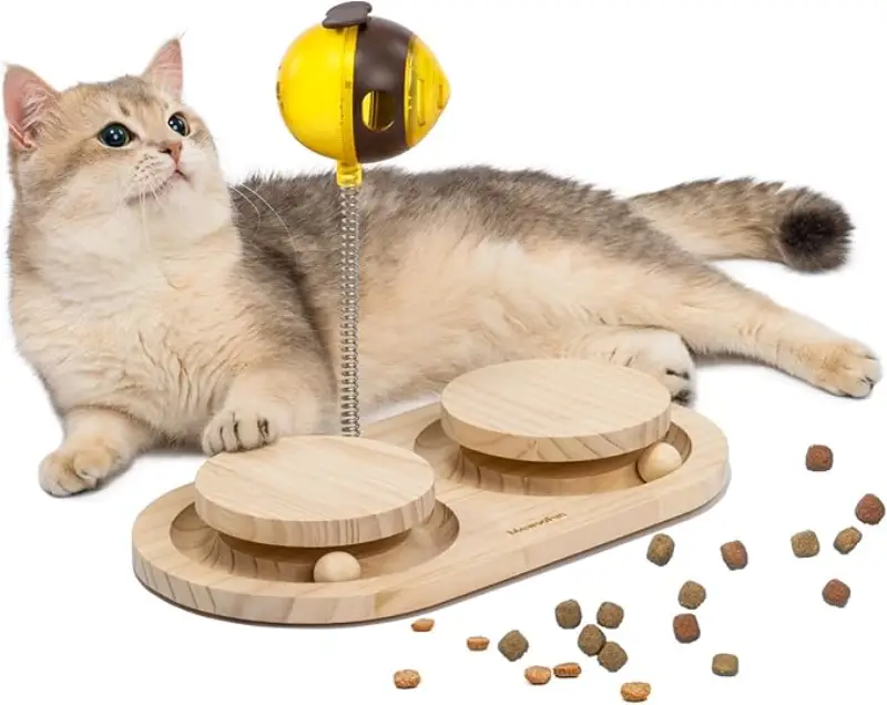 Cat Puzzle Feeders & Treat-Dispensing Toys