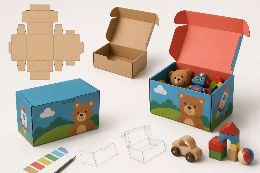Folding Cartons for Custom Toy Box Designs