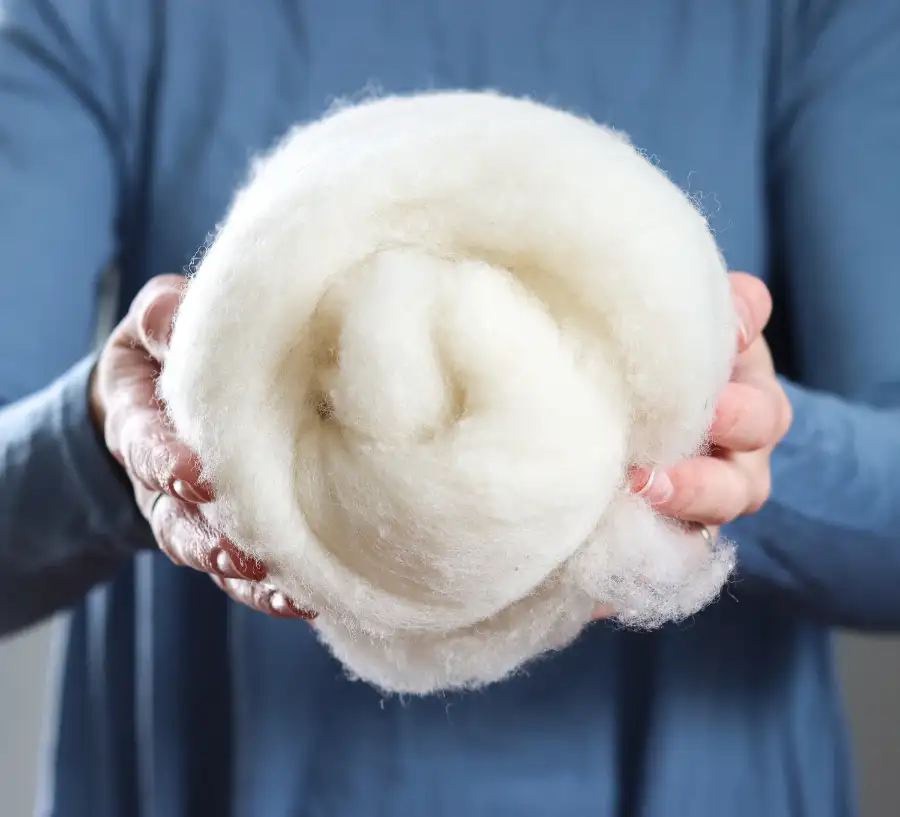Natural Wool Batting for Dolls