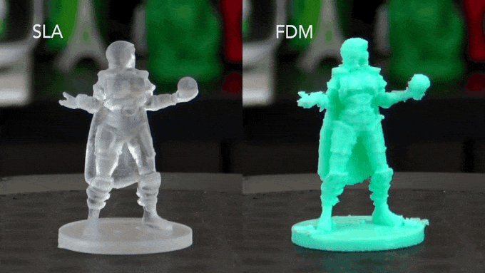 SLA vs FDM 3D Printing