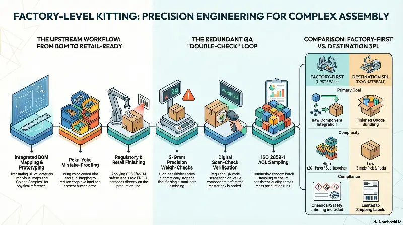 The Mechanics of Factory-Level Kitting