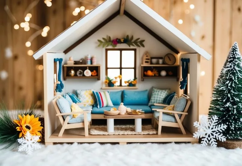 Wooden Dollhouses And Room Accessories