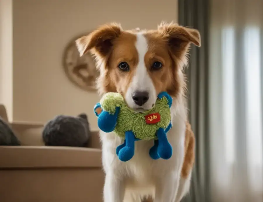 Customer showcasing custom rubber chew toy from LeelineToys factory