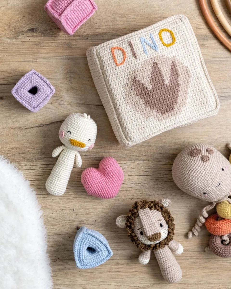 Custom knitted toys from LeelineToys, ready for your brand