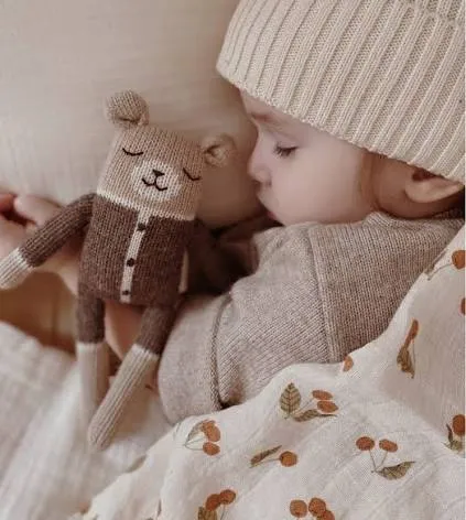 Custom brand mascot knit toys with stitched faces by LeelineToys