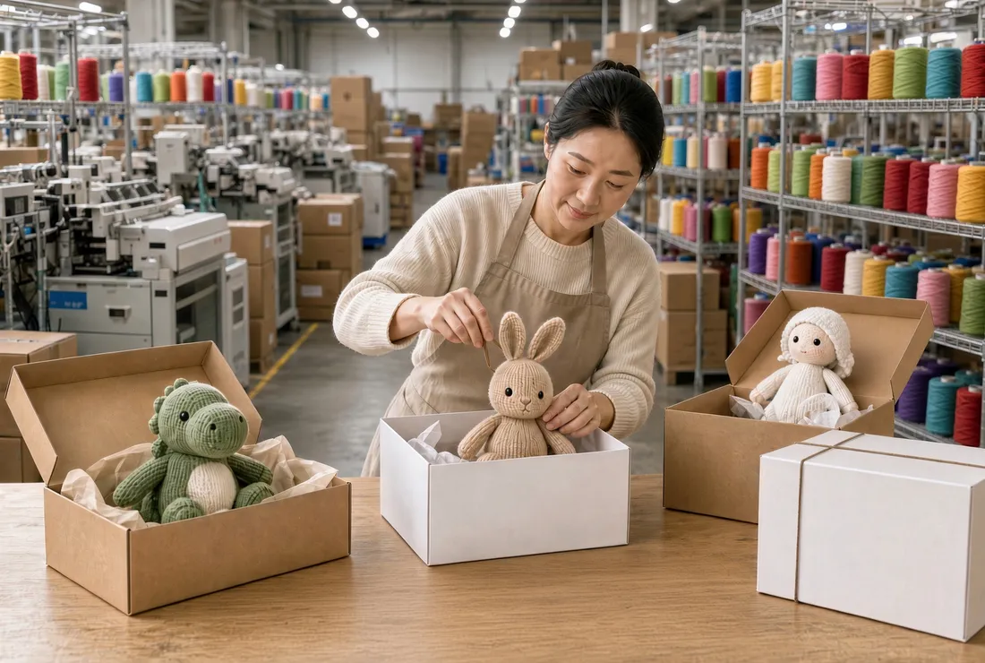 Pack & Ship DDP — custom knit toy manufacturing by LeelineToys