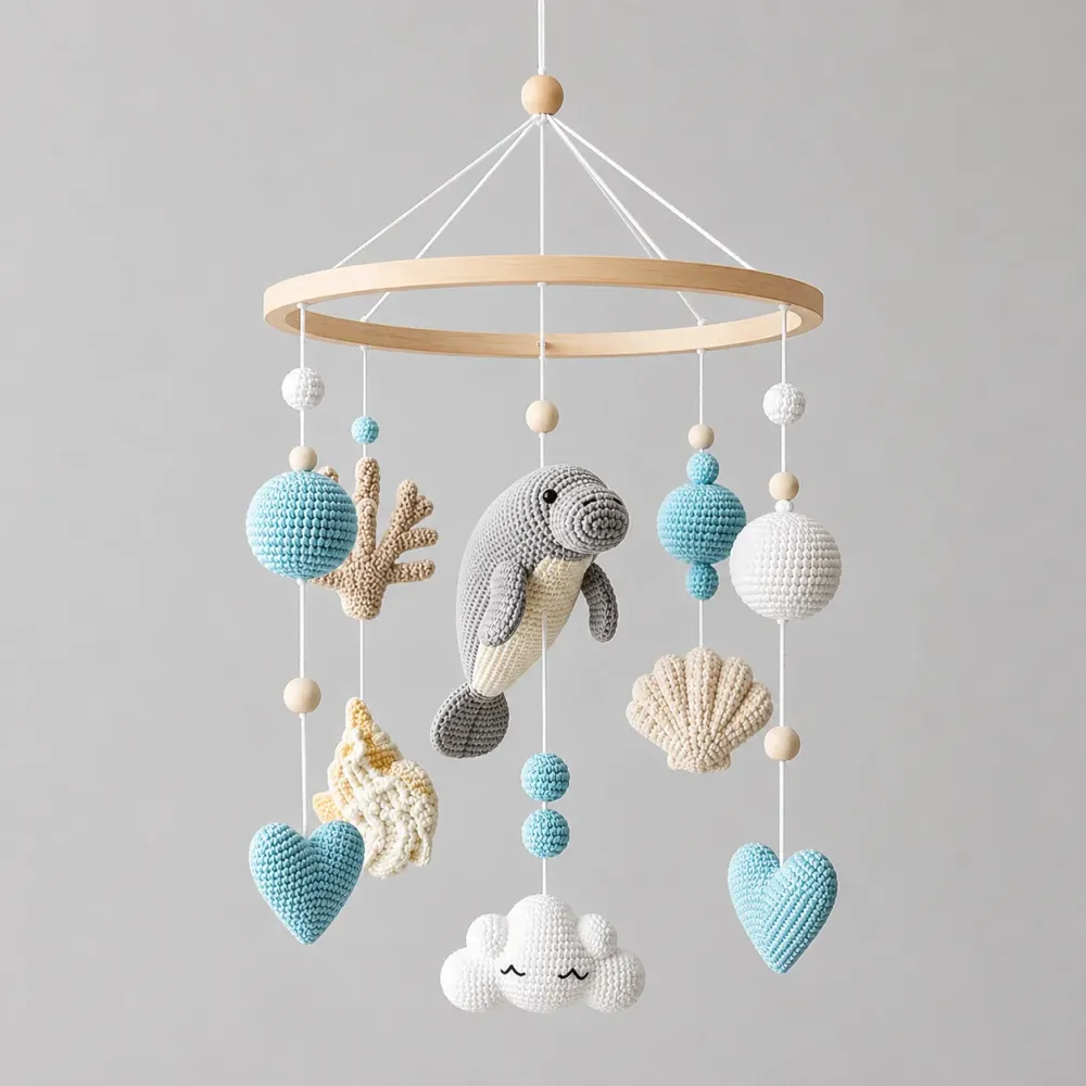 Knit Mobiles & Nursery Decor — custom knitting toys manufacturing by LeelineToys