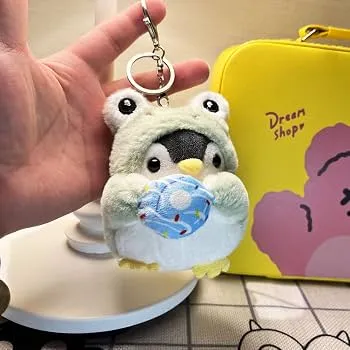 Client with custom food shape plush keychain