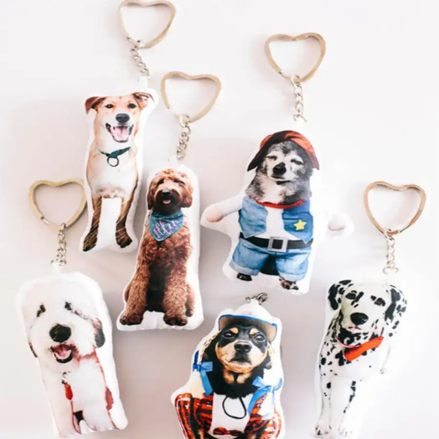 Photo & Memorial Keychains — custom plush keychain by LeelineToys