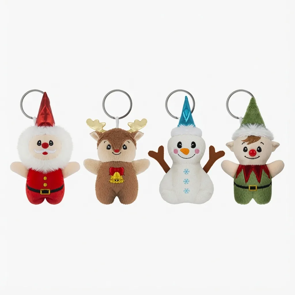 Seasonal & Holiday Keychains — custom plush keychain by LeelineToys