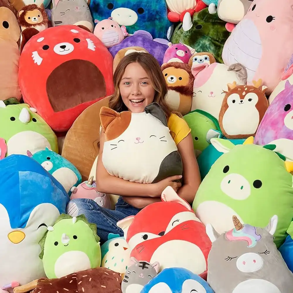 Customer showing custom plush product