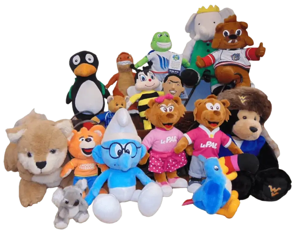 Premium minky fabric custom plush toy with soft sheen