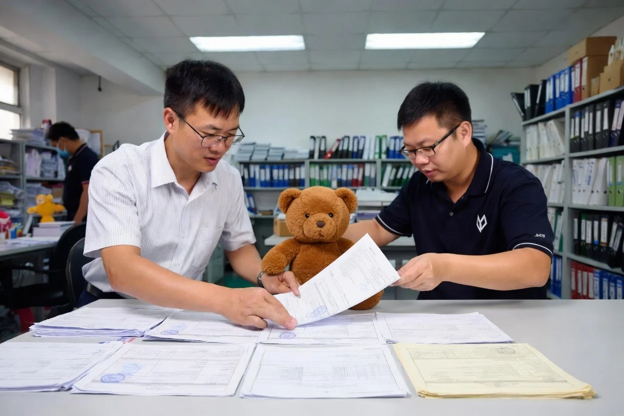 Complete compliance documentation package with CPC and safety certificates for plush toys