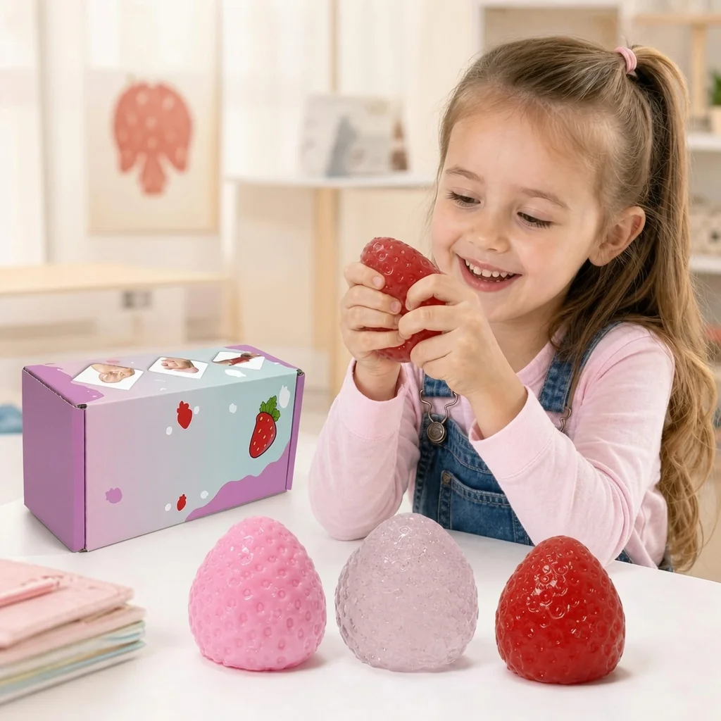 Client unboxing custom stress toy order