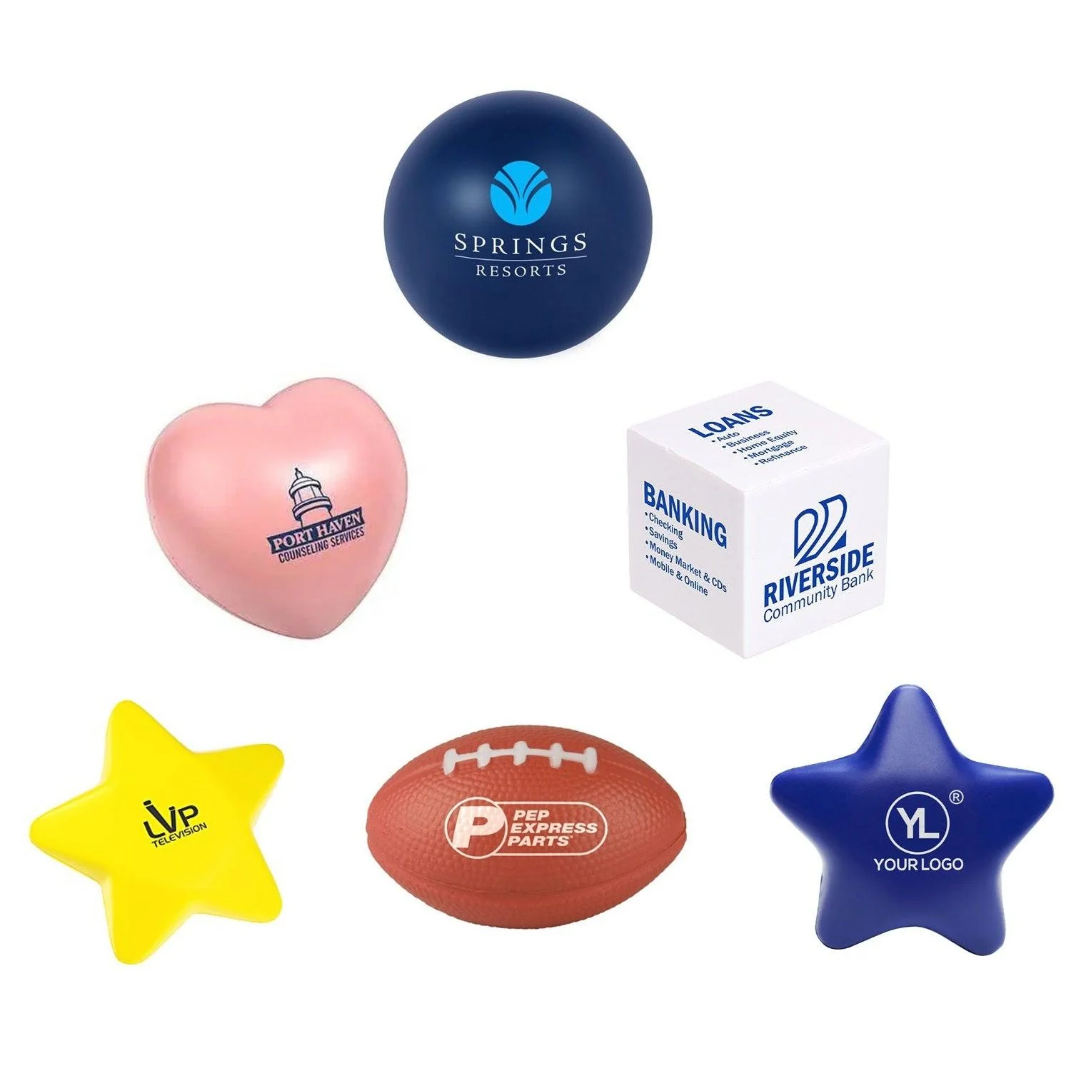 Shaped Stress Toys — custom stress toy manufacturing