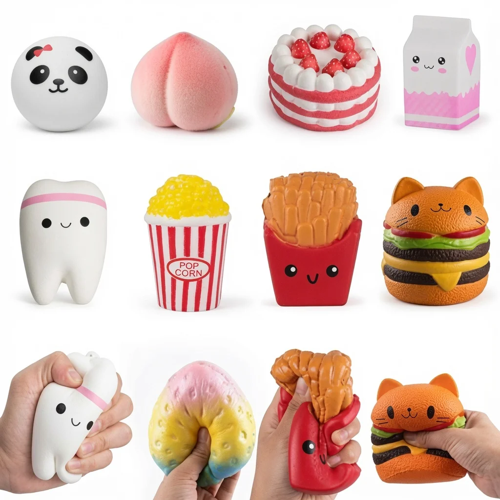 Slow-Rise Squishies — custom stress toy manufacturing