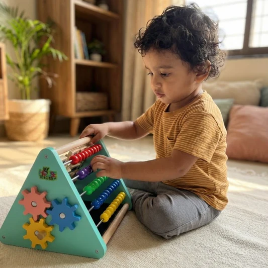 Teacher using our Montessori materials in classroom