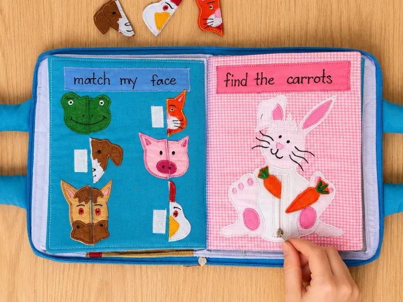 Activity Page Themes — custom felt busy book by LeelineToys