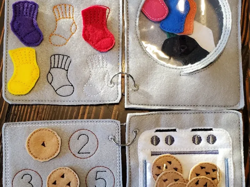 Add-On Pages & Tabs — custom felt busy book by LeelineToys