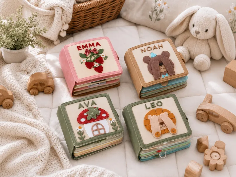 Cover Personalization — custom felt busy book by LeelineToys