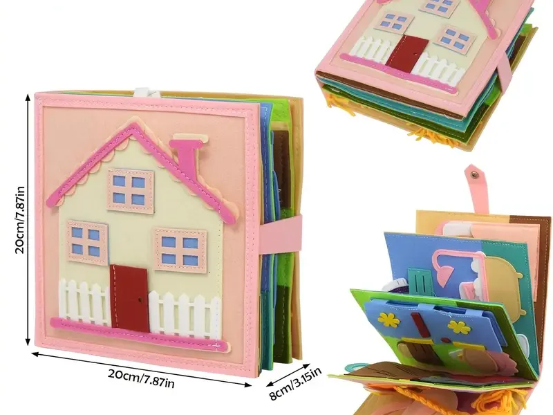 Size & Page Count — custom felt busy book by LeelineToys