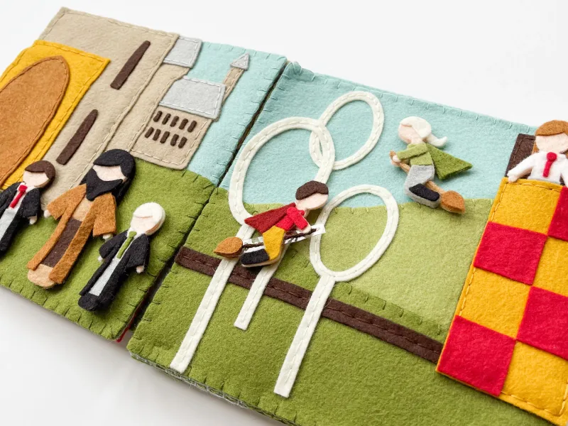 Handmade Keepsake Quiet Book — custom felt busy book manufacturing by LeelineToys