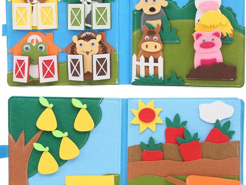 Montessori Felt Busy Book — custom felt busy book manufacturing by LeelineToys