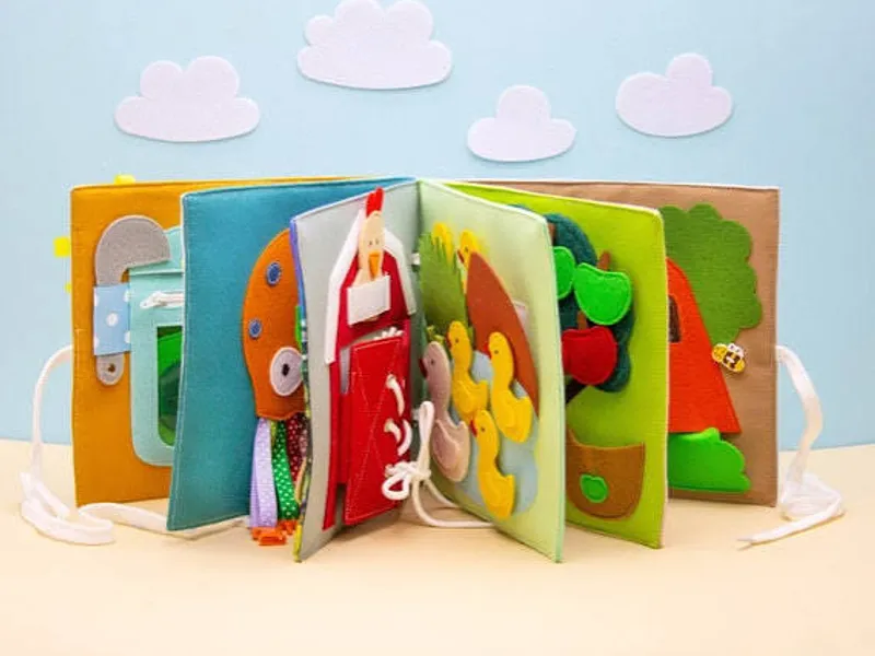 Sensory Felt Quiet Book — custom felt busy book manufacturing by LeelineToys