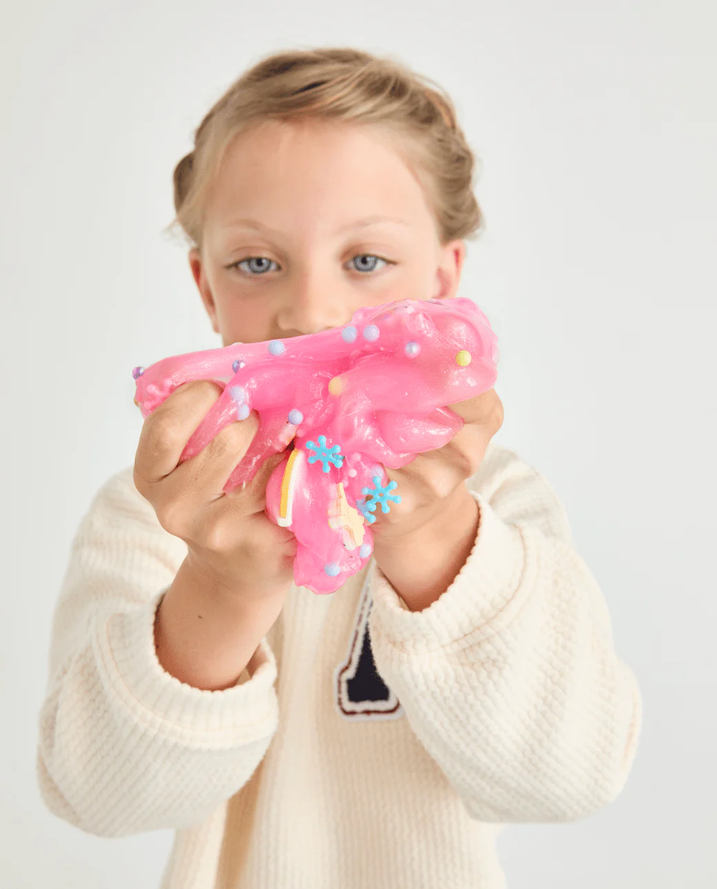Interactive Pop-It board with custom brand logo debossed into silicone surface