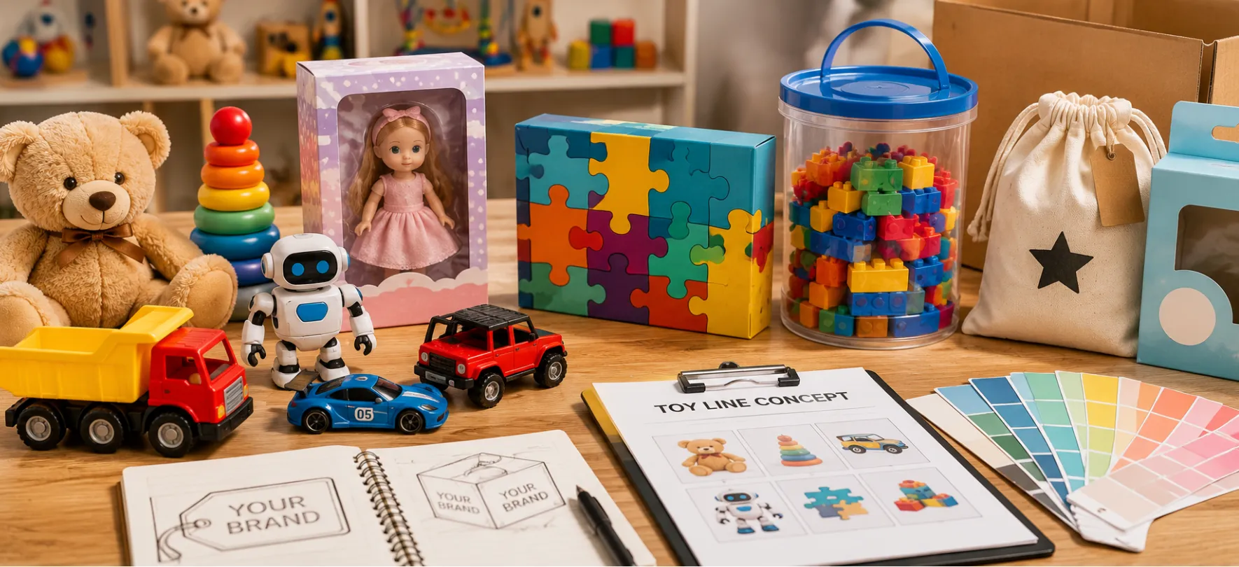 Large-scale toy production at LeelineToys factory